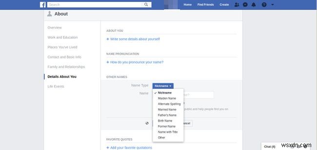 Cách đổi tên của bạn trên Facebook