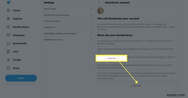 Cách hủy kích hoạt và xóa vĩnh viễn tài khoản Twitter của bạn