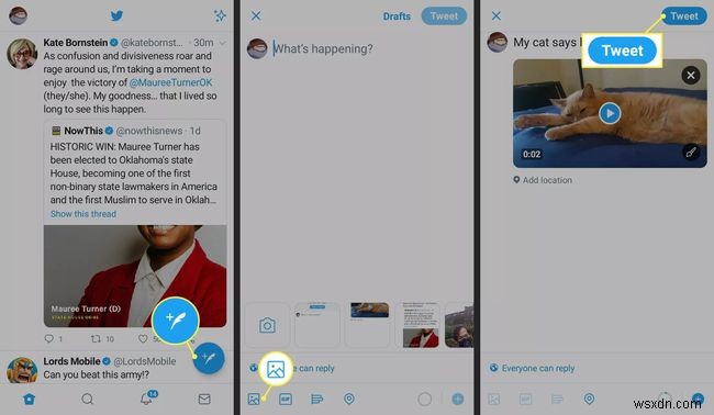 Cách đăng video trên Twitter