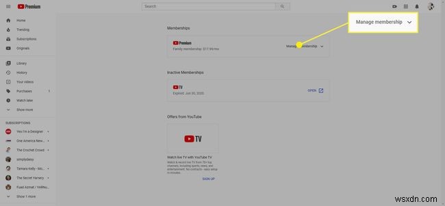 Cách thiết lập gia đình YouTube Premium