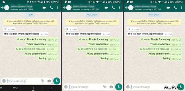 Cách theo dõi tin nhắn của bạn bằng dấu kiểm WhatsApp