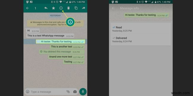 Cách theo dõi tin nhắn của bạn bằng dấu kiểm WhatsApp