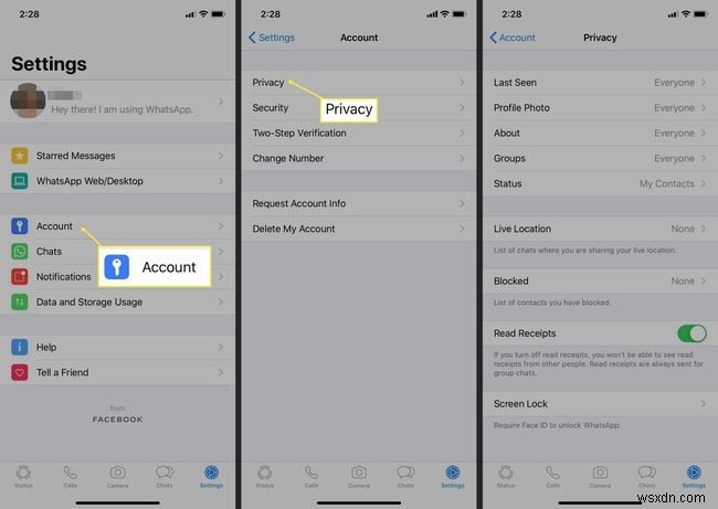 Cách sử dụng cài đặt quyền riêng tư của WhatsApp