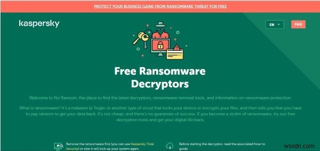 7 trong số các Công cụ giải mã Ransomware tốt nhất dành cho Windows