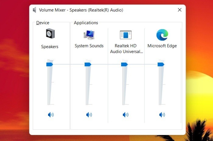 Cách tải Bộ trộn âm lượng cổ điển trở lại trong Windows 11