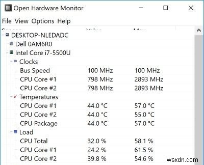 Cách kiểm tra nhiệt độ CPU trong Windows 10 và Windows 11