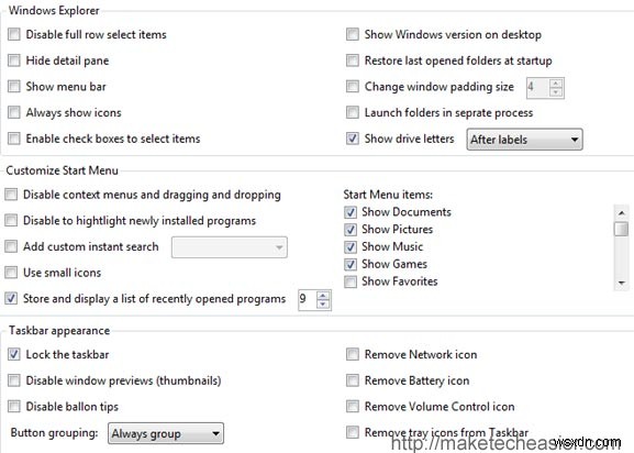 Tinh chỉnh Windows của bạn với Ultimate Windows Tweaker