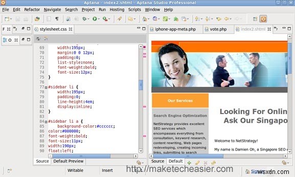 Aptana Studio:Sự thay thế xứng đáng cho Dreamweaver