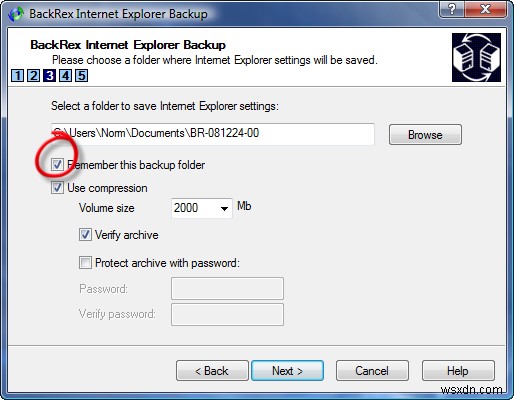 Cách sao lưu cài đặt Internet Explorer bằng BackRex