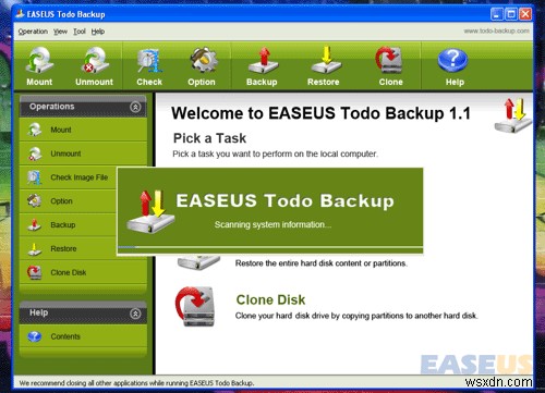 Dễ dàng sao lưu Windows của bạn với Easeus Todo Backup