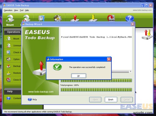 Dễ dàng sao lưu Windows của bạn với Easeus Todo Backup