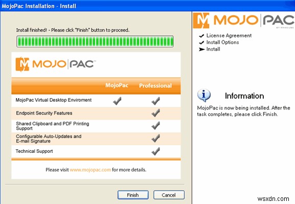 Mojopack cho phép bạn mang Windows XP của mình trong ổ USB