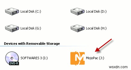 Mojopack cho phép bạn mang Windows XP của mình trong ổ USB