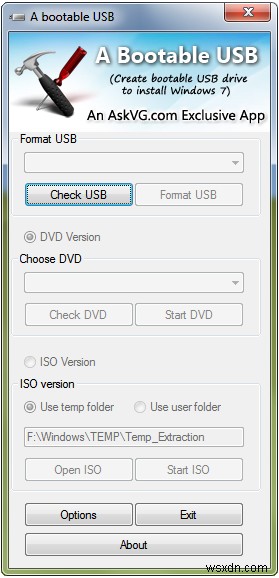 Một cách nữa để cài đặt Windows 7 / Vista / Server 2008 từ ổ USB
