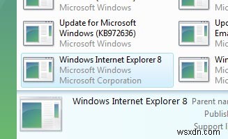 Cách gỡ cài đặt Internet Explorer 8 trong Windows Vista