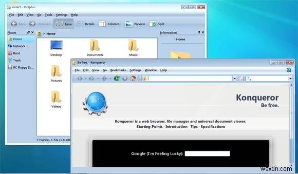 Chuyển đổi Kubuntu Jaunty sang Windows 7 trong 3 bước đơn giản