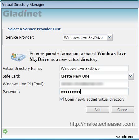 Cách truy cập Windows Live Skydrive từ màn hình của bạn