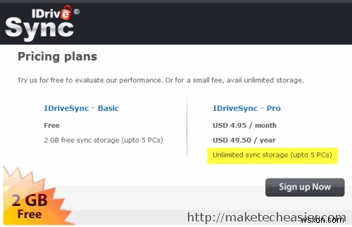 IDriveSync:Một giải pháp thay thế rẻ hơn cho Dropbox