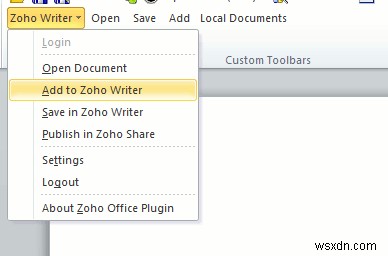 Cách đồng bộ hóa tài liệu MS Office của bạn với ứng dụng Office trực tuyến (Google Docs, Zoho, Office Live)
