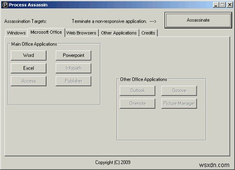 Chấm dứt các chương trình ngoan cố với Process Assassin