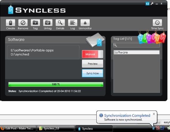 Syncless:Một cách dễ dàng để đồng bộ hóa các thư mục trong Windows