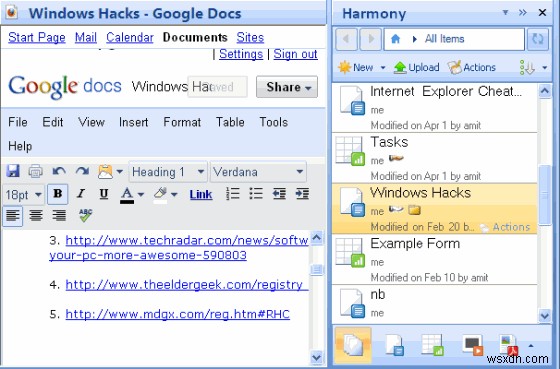 Cách quản lý tài liệu Google Docs từ Microsoft Outlook