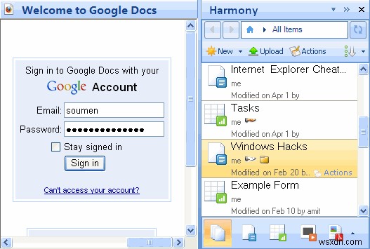 Cách quản lý tài liệu Google Docs từ Microsoft Outlook