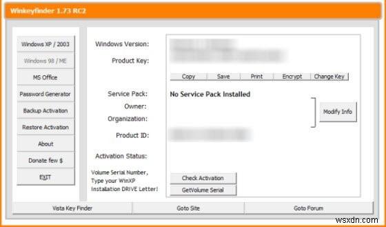 Tìm khóa sản phẩm của phần mềm Microsoft và khóa nối tiếp của Windows XP, Vista và Windows 7