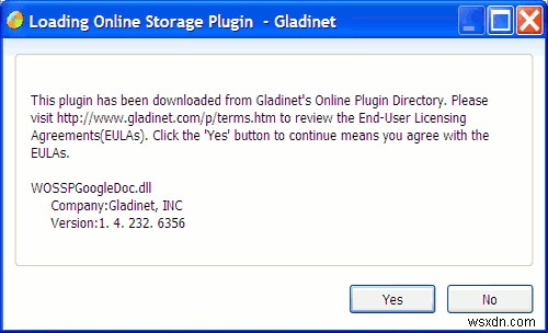 Sao lưu và đồng bộ hóa Google Tài liệu của bạn với Gladinet