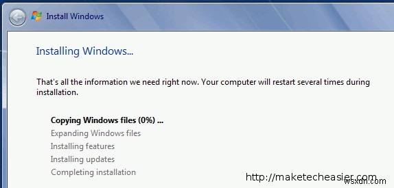Cách cài đặt lại Windows 7 mà không cần định dạng ổ cứng