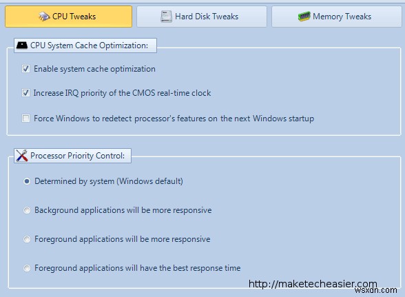 Cải thiện hiệu suất Windows của bạn với Mz 7 Optimizier