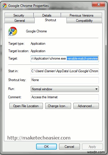 Đoạn trích:Bật Google Instant trong Thanh địa chỉ của Google Chrome (Chỉ dành cho Windows)