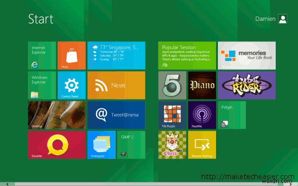 Xem nhanh Windows 8