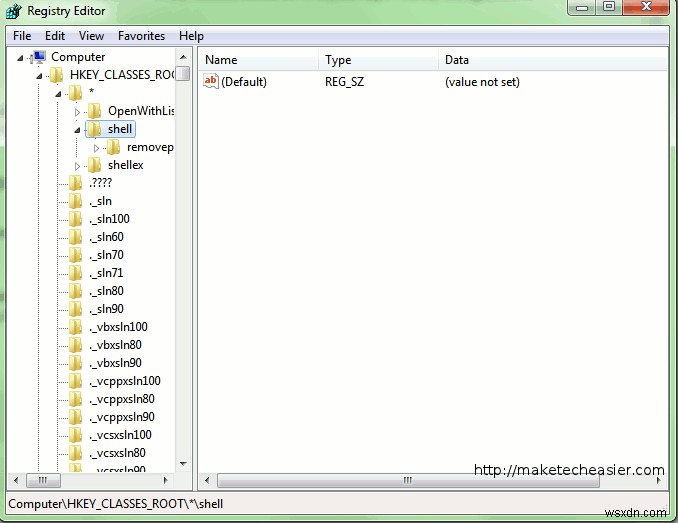 Cách đặt  Mở bằng Notepad  trong mọi trình đơn ngữ cảnh trong Windows 7