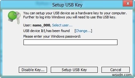 Cách sử dụng ổ USB để đăng nhập Windows