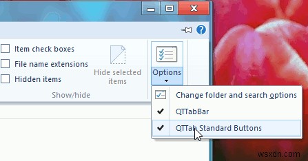 Có thể duyệt theo tab trong Windows Explorer. Đây là cách bạn có thể nhận được nó