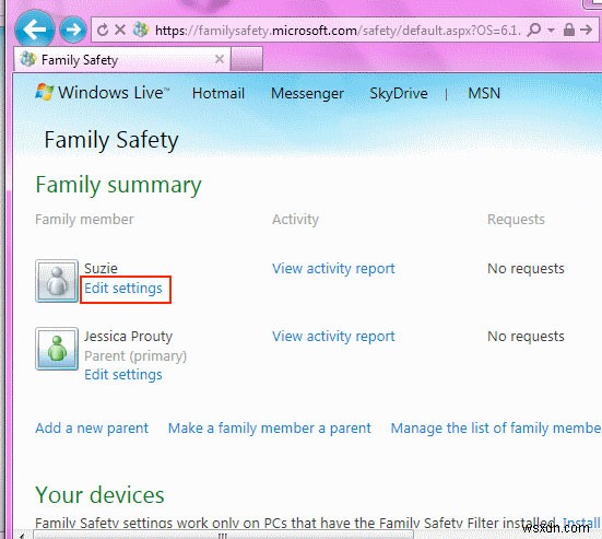 Sử dụng Windows Parental Control để giới hạn và giám sát các hoạt động trực tuyến