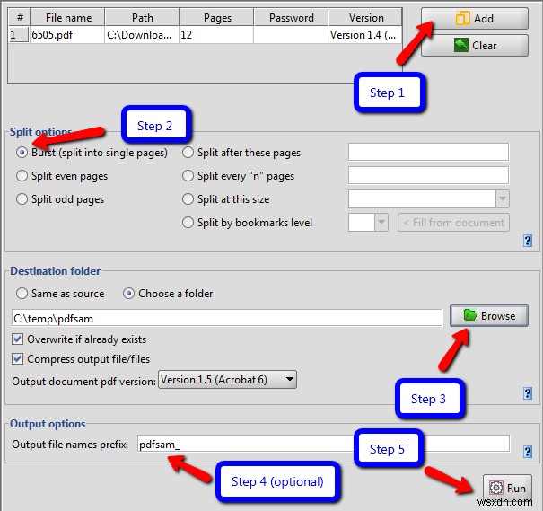 Cách chia tệp PDF trong Windows