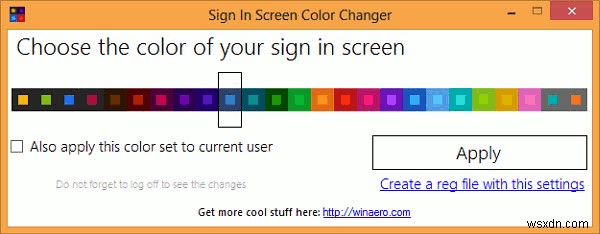 Cách thay đổi màu màn hình đăng nhập trong Windows 8