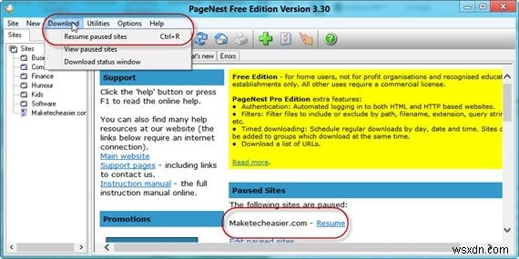 Lưu hoàn chỉnh trang web ngoại tuyến với PageNest [Windows]