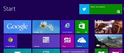 Cách tắt thông báo bánh mì nướng trong Windows 8