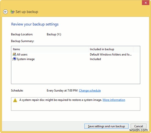 Cách thiết lập Windows Backup trong Windows 8 để lưu tệp và thư mục của bạn