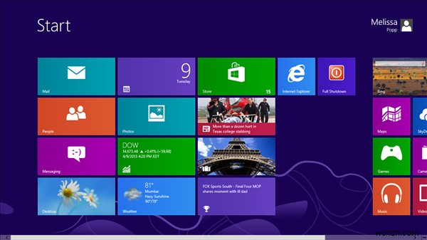 Cách tắt kết hợp khởi động và tắt máy trong Windows 8