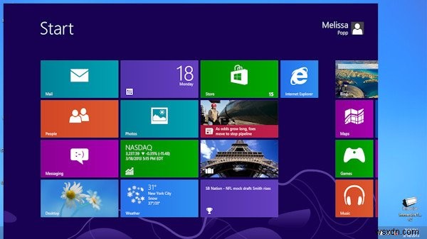 Cách thay đổi kích thước và vị trí của màn hình bắt đầu Windows 8