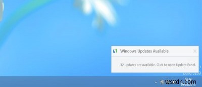 Cách nhận thông báo cập nhật trên màn hình trong Windows 8