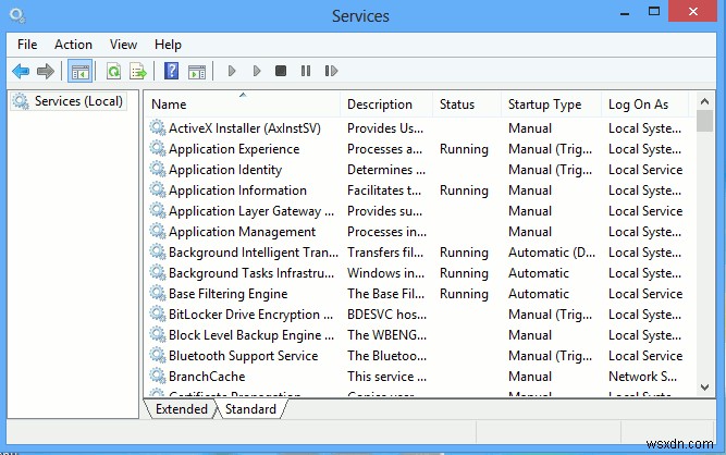 Cách quản lý các dịch vụ Windows trong Windows 8