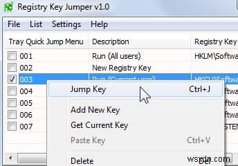 Jumper Key Registry:Cách đơn giản để truy cập Registry của bạn