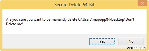 Xóa an toàn tệp trong Windows với DeleteOnClick