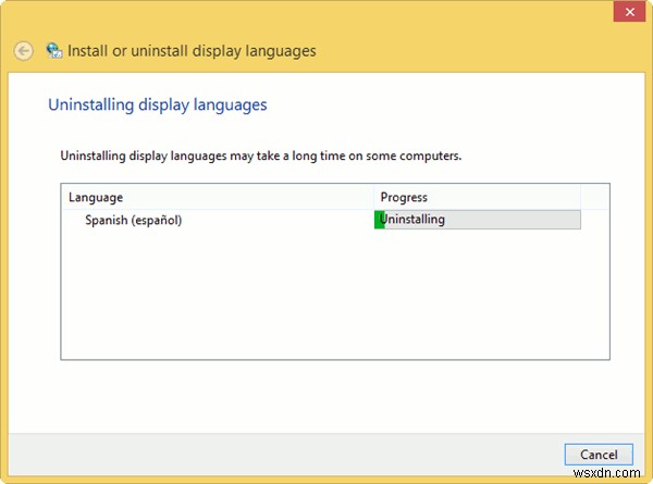 Cách thêm hoặc xóa gói ngôn ngữ trong Windows 8