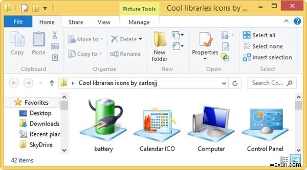 Quản lý thư viện Windows của bạn với WinAero Librarian